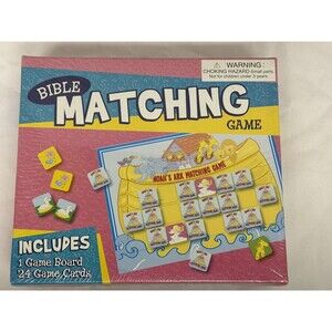 Matching Game: Bible NOAH'S ARK MATCHING GAME New Sealed With Board & 24…